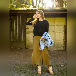 Jackson Rowe Gloria high waist pant in Basil